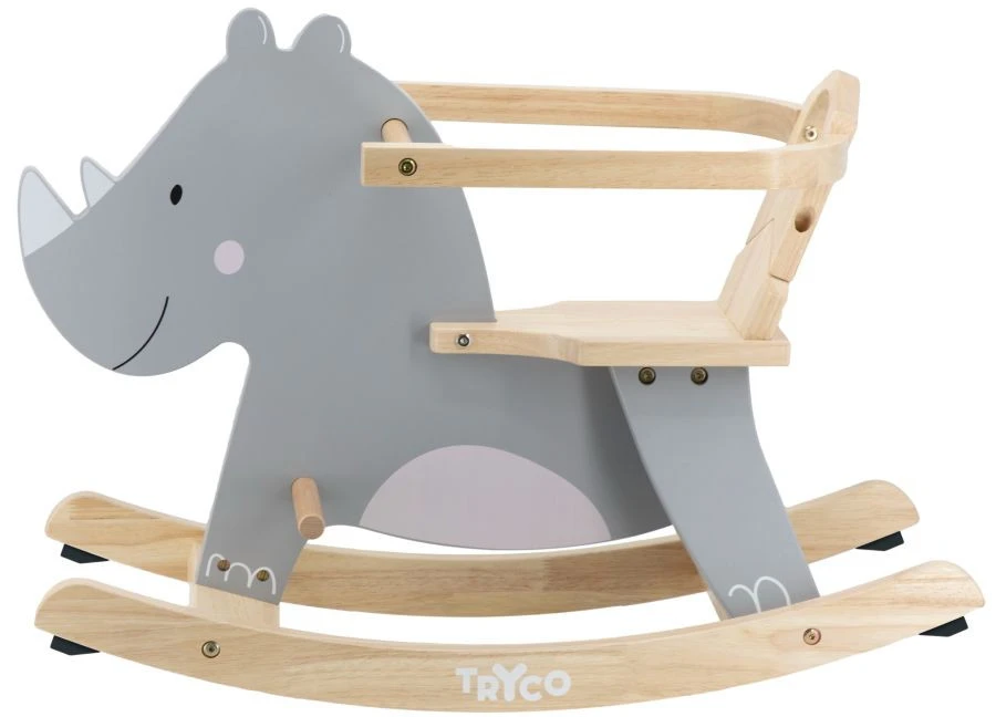 Tryco Neushoorn Houten Hobbeldier TR-353010 1 Tryco Neushoorn Houten Hobbeldier TR-353010