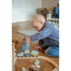 Tryco Houten Treinbaanset - Uitbreidingsset Bouwplaats TR-353080 -Babyproducten Winkel tryco tr 353080 tr 353076 02