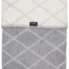 Zaffiro Grijs & Ecru Ruitjes 75 X 100 Cm Wiegdeken 43109