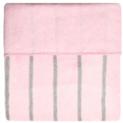 Zaffiro Grijs & Roze Gestreept 100 X 150 Cm Ledikantdeken 15403