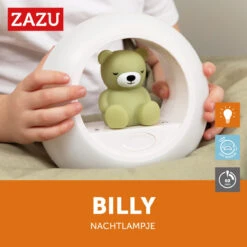 Zazu Billy Beer Groen Nachtlampje ZA-BILLY-01 -Babyproducten Winkel zazu billy beer groen nachtlampje za billy 01 1 1