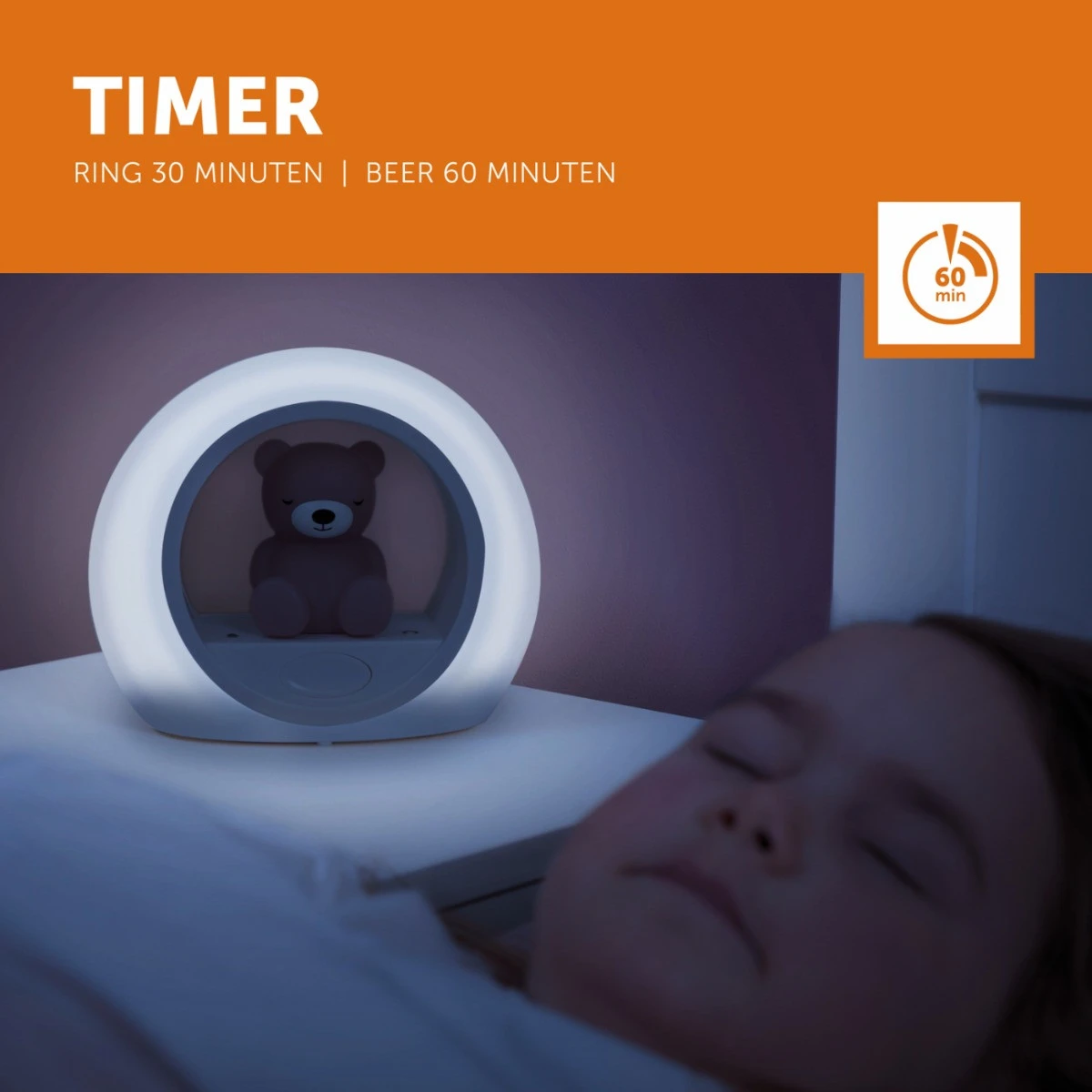 Zazu Billy Beer Paars Nachtlampje ZA-BILLY-03 6 Zazu Billy Beer Paars Nachtlampje ZA-BILLY-03 - Afbeelding 6