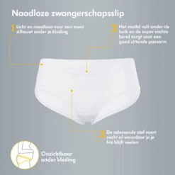 Medela Zwangerschapsslip Wit Maat XS/S 2 Stuks 101036822 -Babyproducten Winkel zwangersschapslip